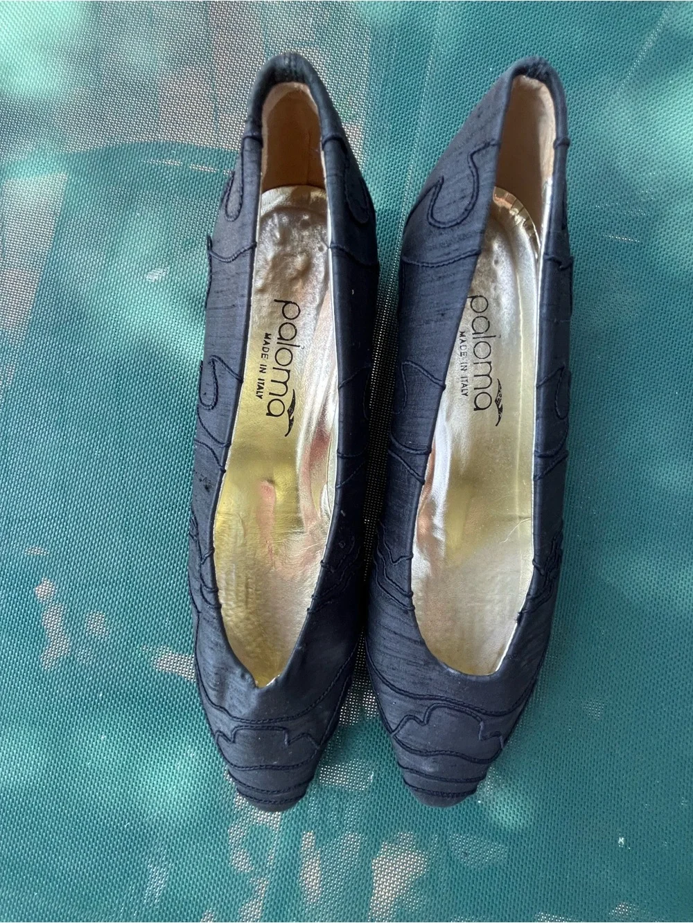 POLOMA FROM ITALY Black sz 9 Women's Slip-On Flats sm 1” heel